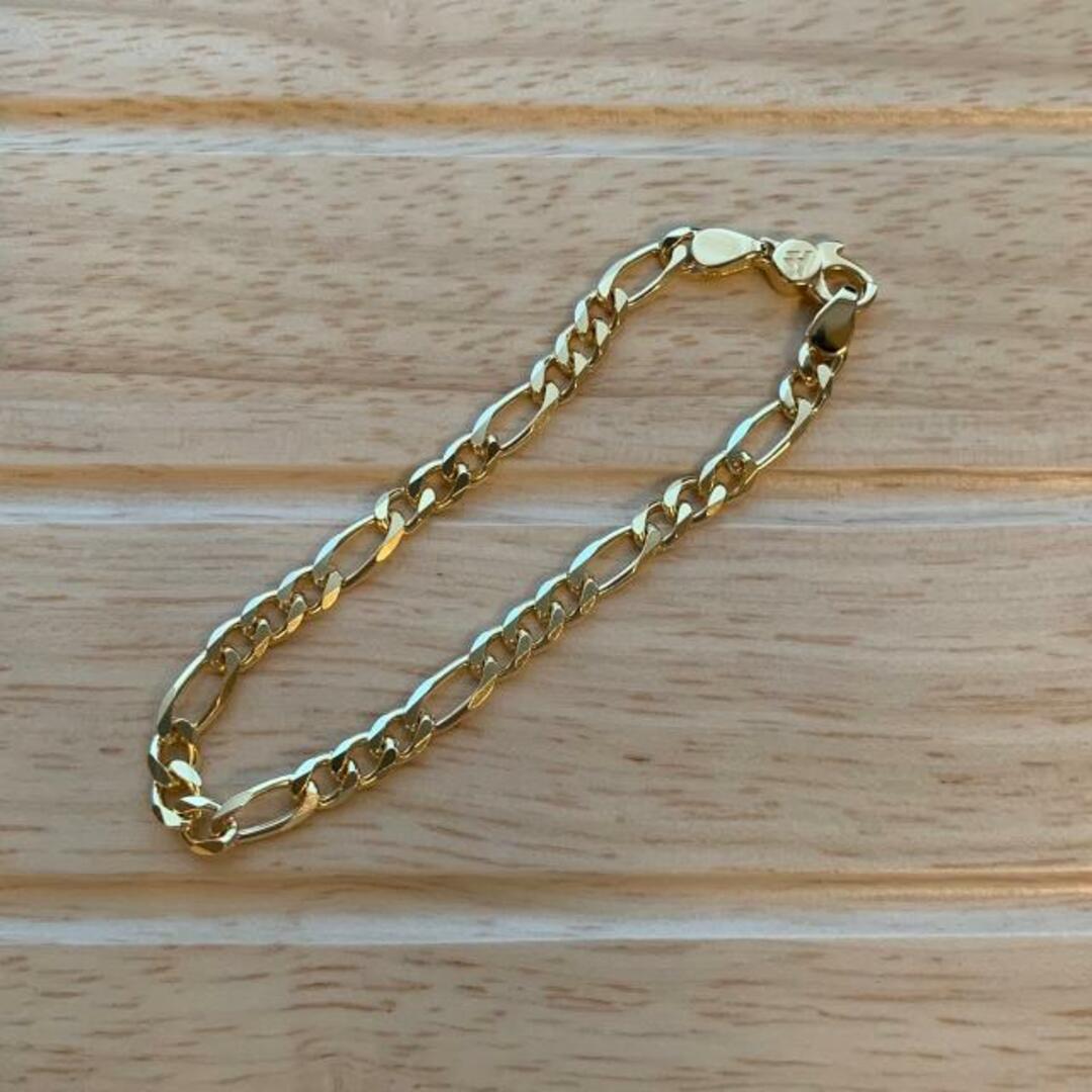 引きクーポン TOMWOOD B0FG43NA01S925-9K Figaro Bracelet Thick Gold 7