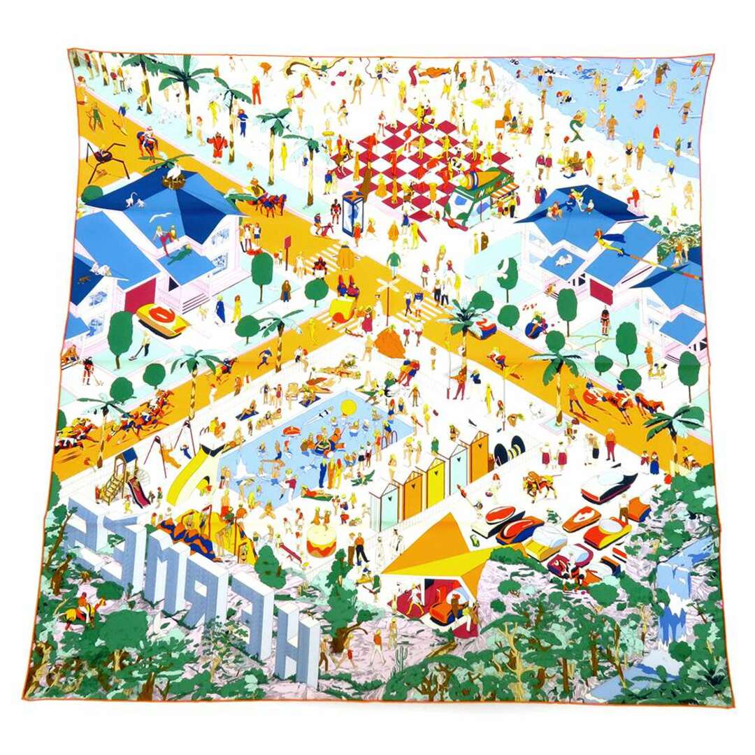 エルメス スカーフ カレ90 Hermes on The Beach エルメス・オン・ザ