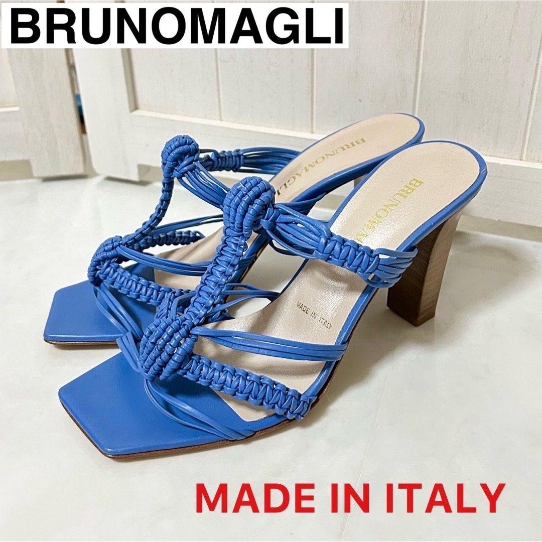 BRUNOMAGLI - BRUNOMAGLI ブルーノマリ サンダル 35.5 イタリア製の ...
