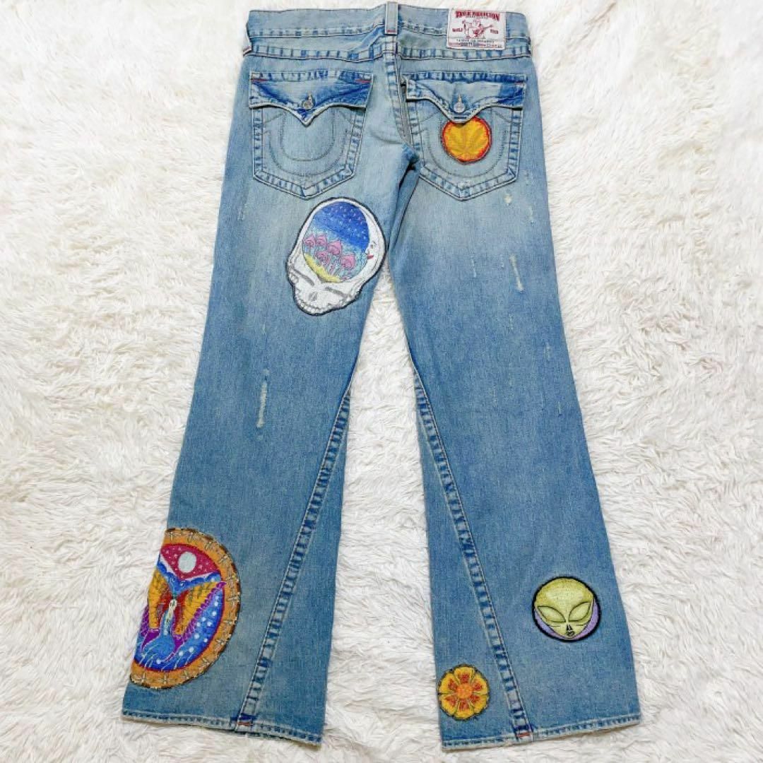 True 表する Religion Jimi Hendrix フレアデニムパンツ True 表する Religion Jimi Hendrix フレアデニムパンツ