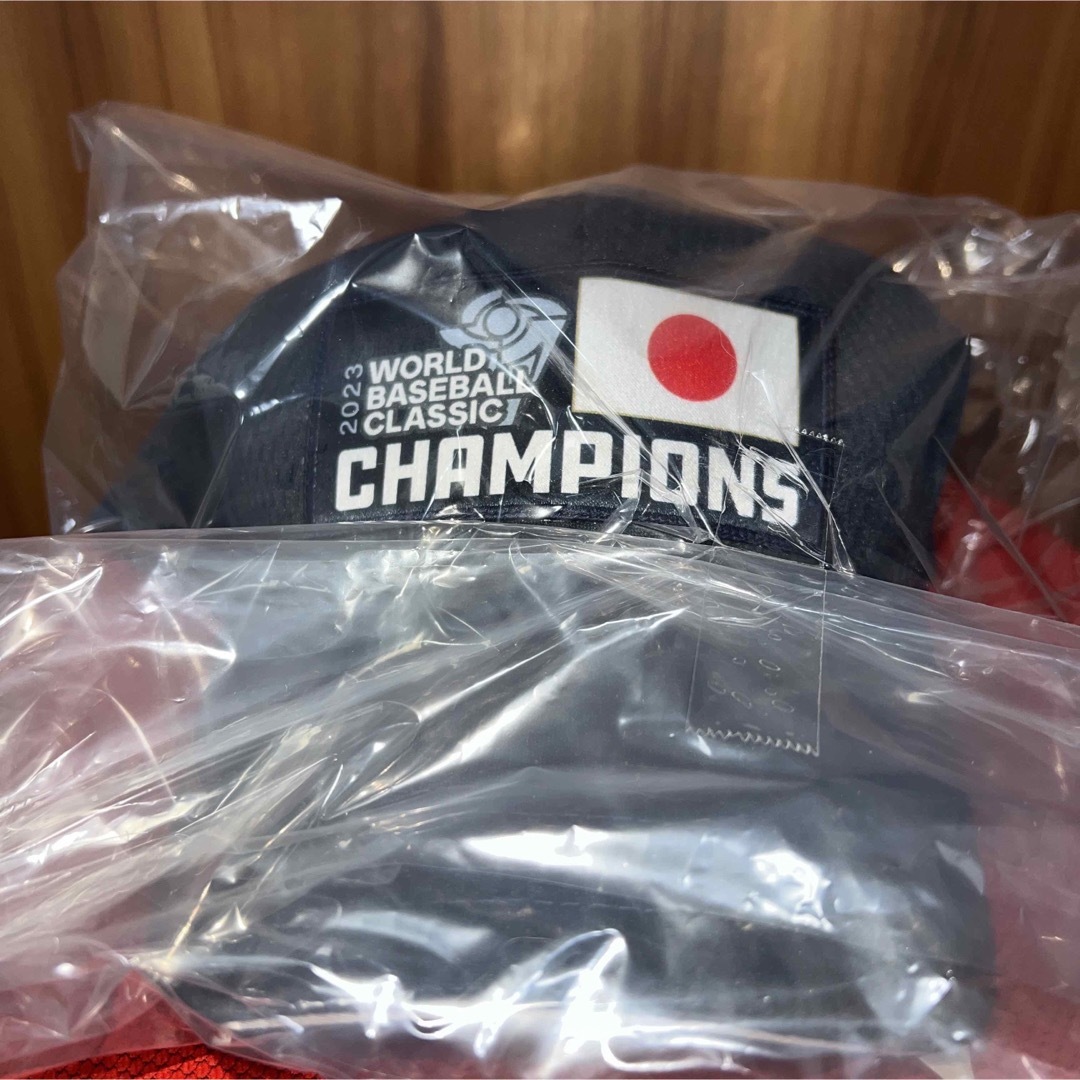 【新品未使用】大谷翔平2023WBC優勝記念ネームナンバー刺繍入り キャップ