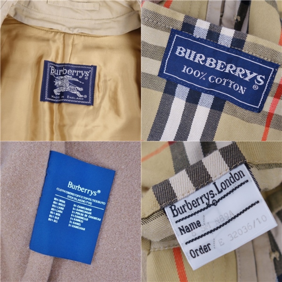 BURBERRY(バーバリー)の美品 Vintage バーバリー Burberrys コート ステンカラーコート バルマカーンコート ライナー付き 英国製 アウター レディース 6(S相当) ベージュ レディースのジャケット/アウター(その他)の商品写真