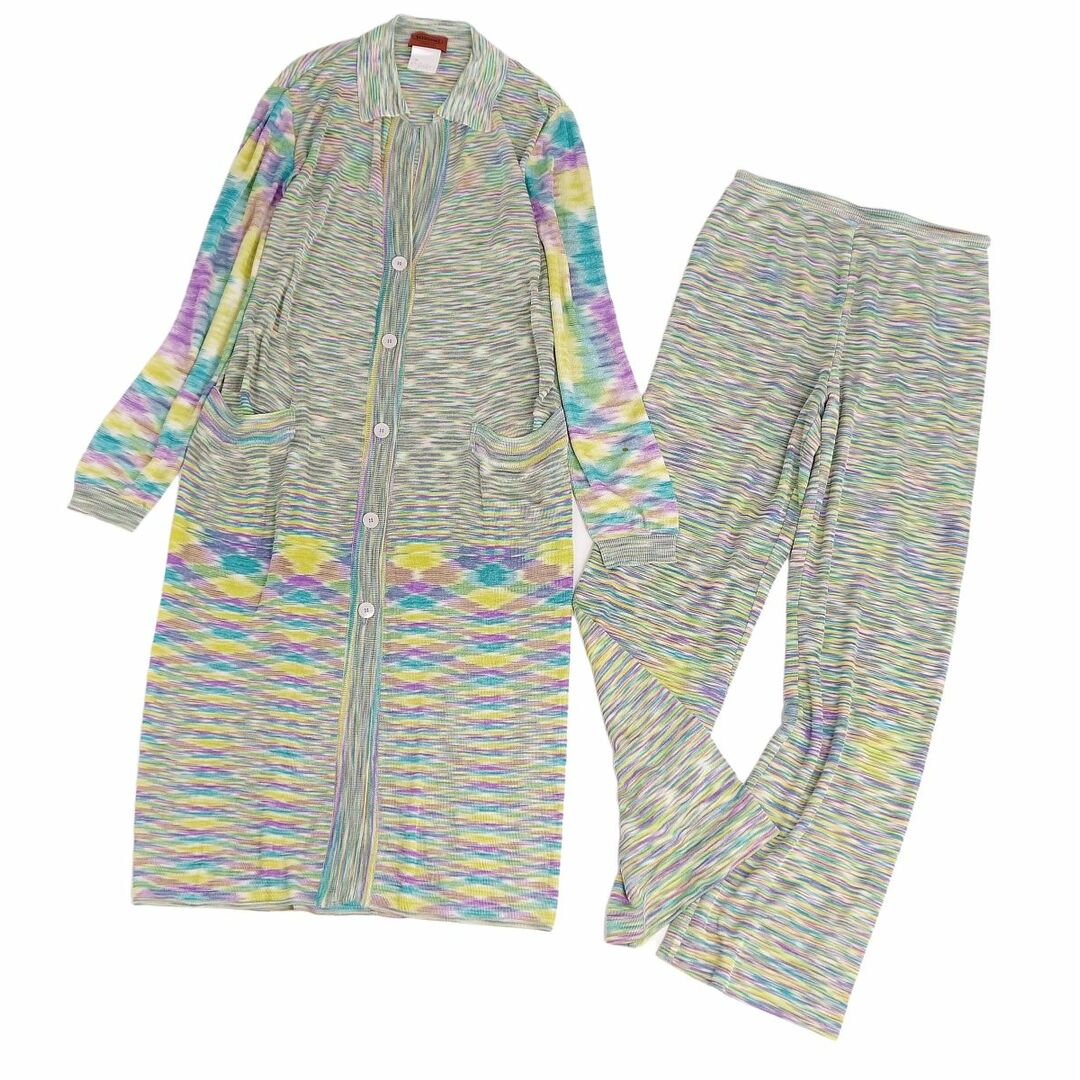 ミッソーニ MISSONI セットアップ ニット カーディガン ロングスリーブ