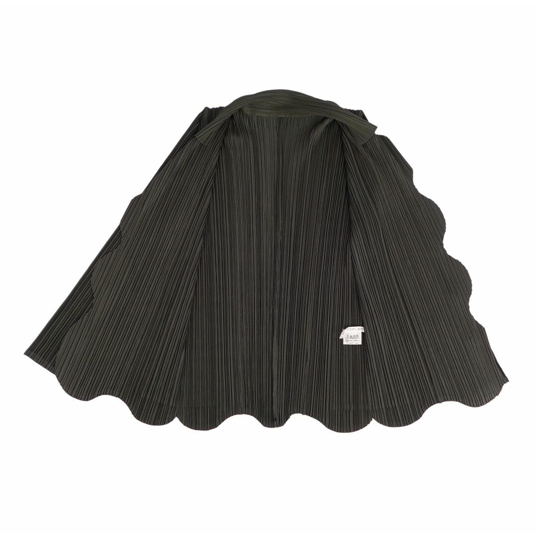 極美品 プリーツプリーズ イッセイミヤケ PLEATS PLEASE セットアップ シャツ ブラウス ロングスカート プリーツ レディース 2(M相当) グリーン