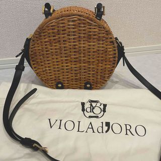 VIOLAd'ORO - 新品未使用 ヴィオラドーロ かごバッグ バスケット 金具