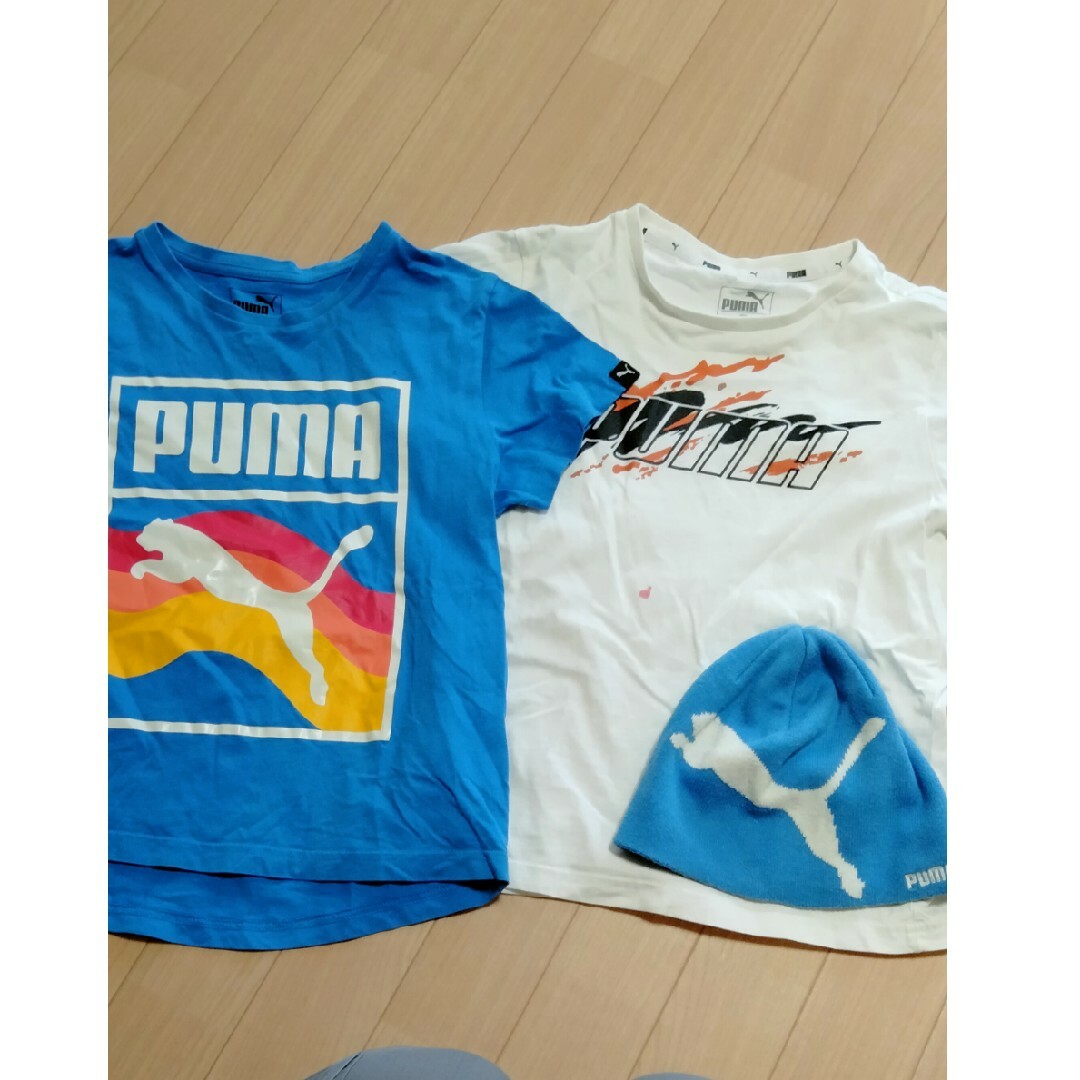 PUMA(プーマ)の子供服 プーマ ニット帽 Tシャツ140 キッズ/ベビー/マタニティのキッズ服男の子用(90cm~)(Tシャツ/カットソー)の商品写真