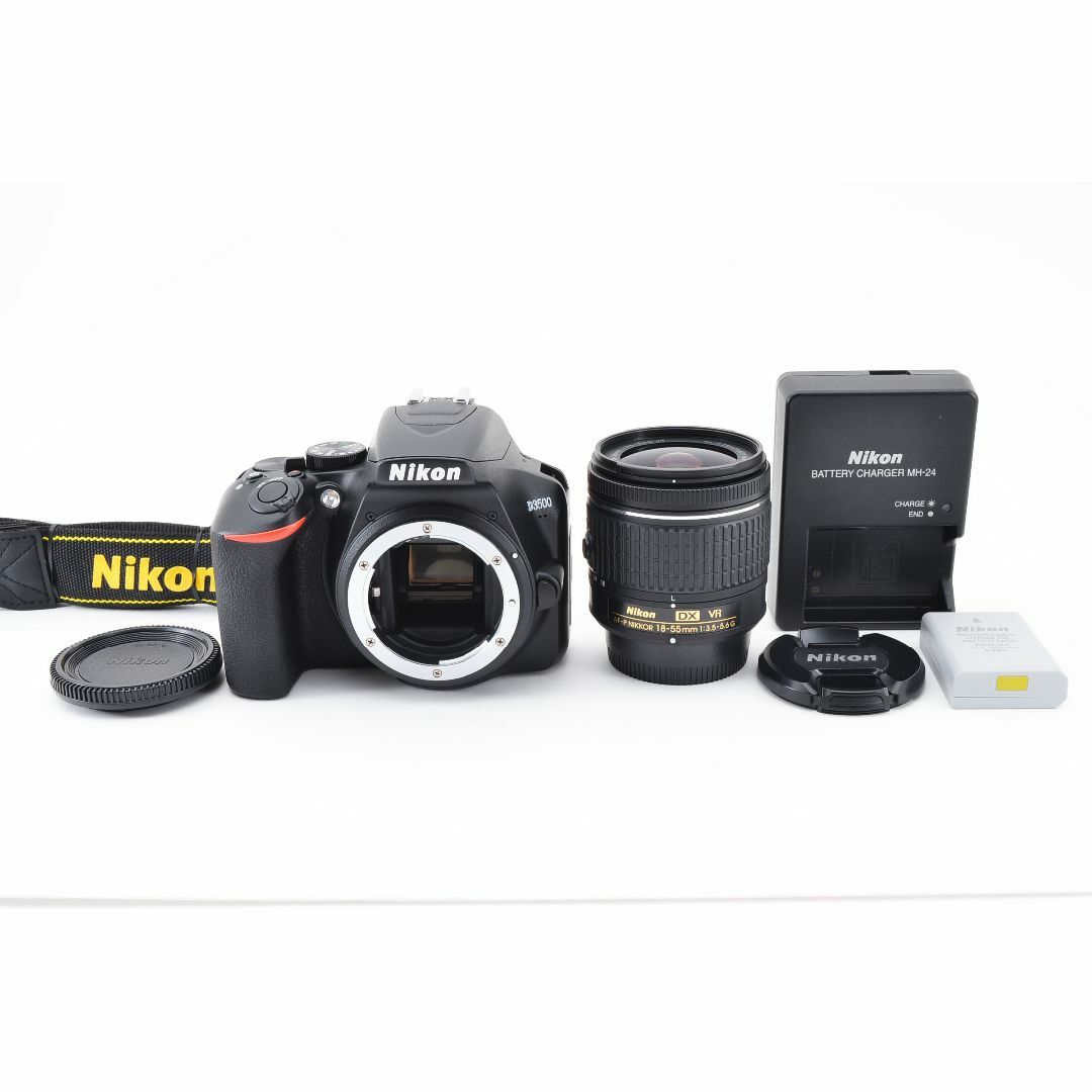 【美品】Nikon D3500 18-55 レンズキット《ショット数472回》付属品