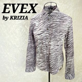 エヴェックスバイクリツィア(EVEX by KRIZIA)のエヴェックスバイクリツィア【42】長袖シャツ　トップス　総柄　三陽商会(シャツ/ブラウス(長袖/七分))