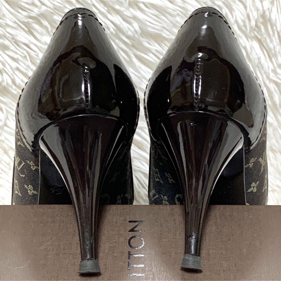 【美品/箱有】LOUIS VUITTON パンプス モノグラム キャンバス