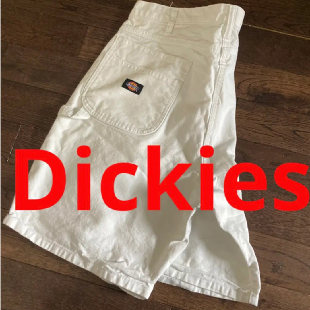 Dickiesディッキーズホワイトペインターショート短ハーフパンツ カーゴワーク