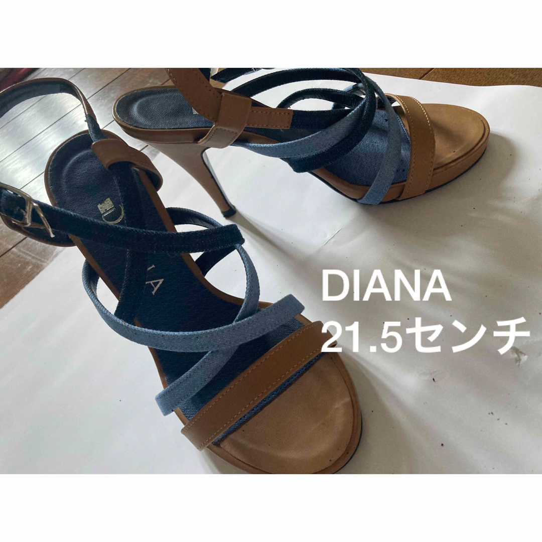 ネイビーサンダルDIANA美品