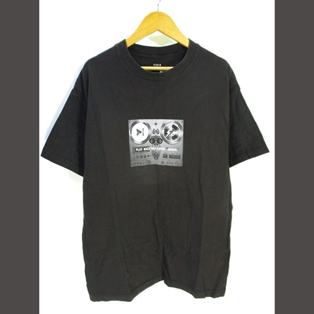 SEQUEL ×フラグメント USED加工 Tシャツ 特殊プリント 半袖 黒 S