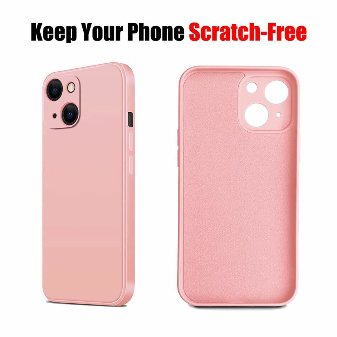 【色:ピンク】JLLTiioo シリカゲルケース 対応 iPhone13、薄型  スマホ/家電/カメラのスマホアクセサリー(その他)の商品写真