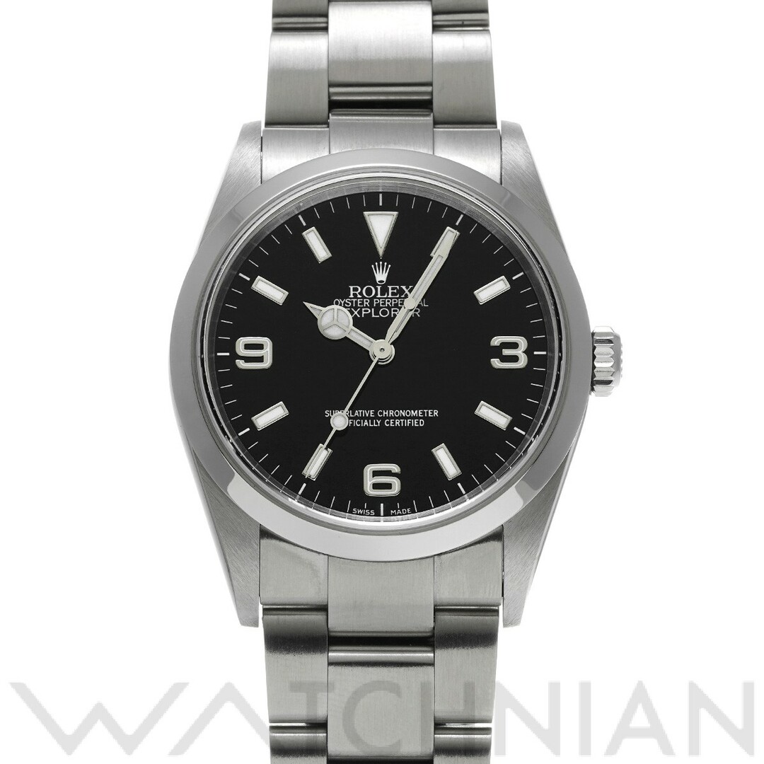 ロレックス ROLEX 114270 Y番(2003年頃製造) ブラック メンズ 腕時計