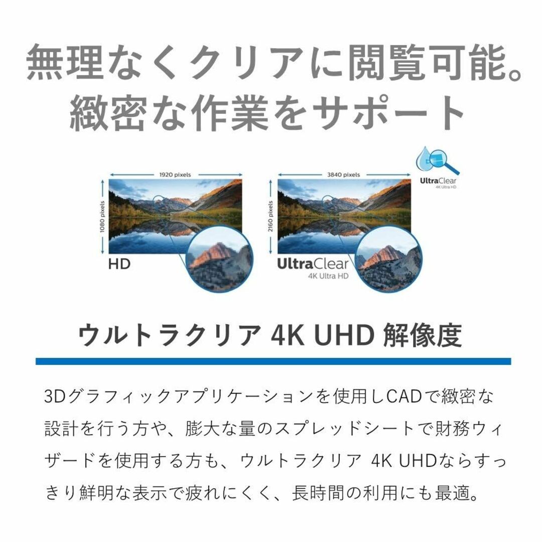 PHILIPS ディスプレイ 278E1A11 27インチ4KIPS5年HDMIの通販 by ...