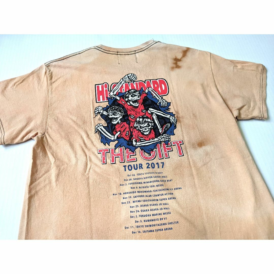 HIGH!STANDARD(ハイスタンダード)の2017 ハイスタンダード バンドTシャツ M ツアーTシャツ ダイダイ染め エンタメ/ホビーのタレントグッズ(ミュージシャン)の商品写真