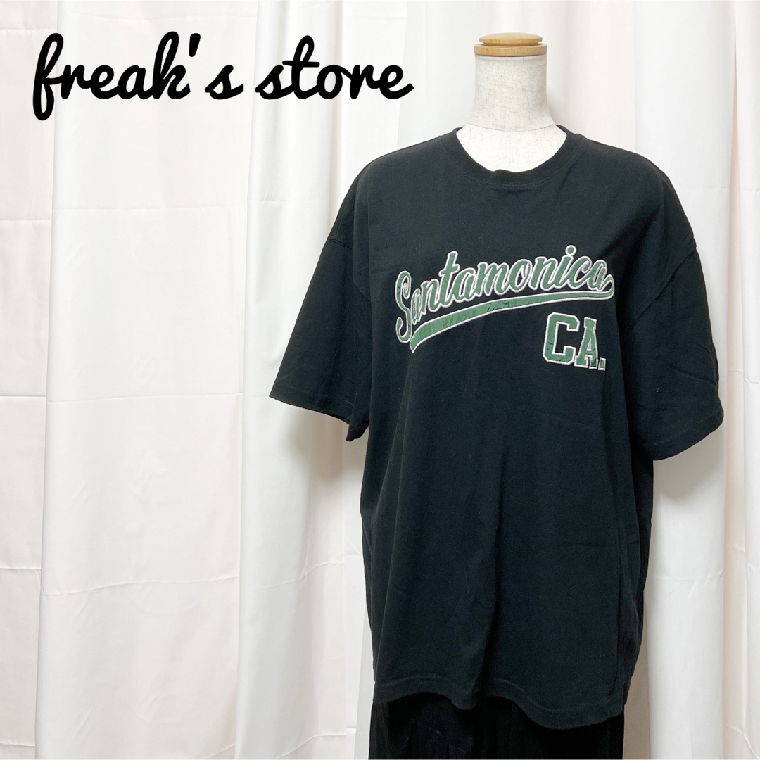 FREAK'S STORE(フリークスストア)のfreak's storeフリークストア✨Tシャツ 半袖 英字 M ブラック レディースのトップス(Tシャツ(半袖/袖なし))の商品写真