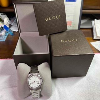 グッチ(Gucci)のグッチ　GUCCI ダイヤ　時計　美品(腕時計(アナログ))