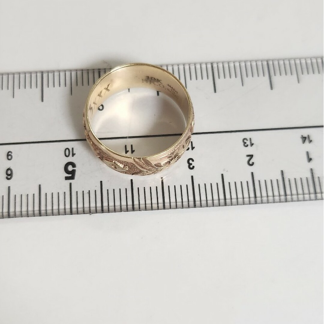 レジナルト様専用です❣　ハワイアンジュエリーリング　K10 ピンクゴールド レディースのアクセサリー(リング(指輪))の商品写真