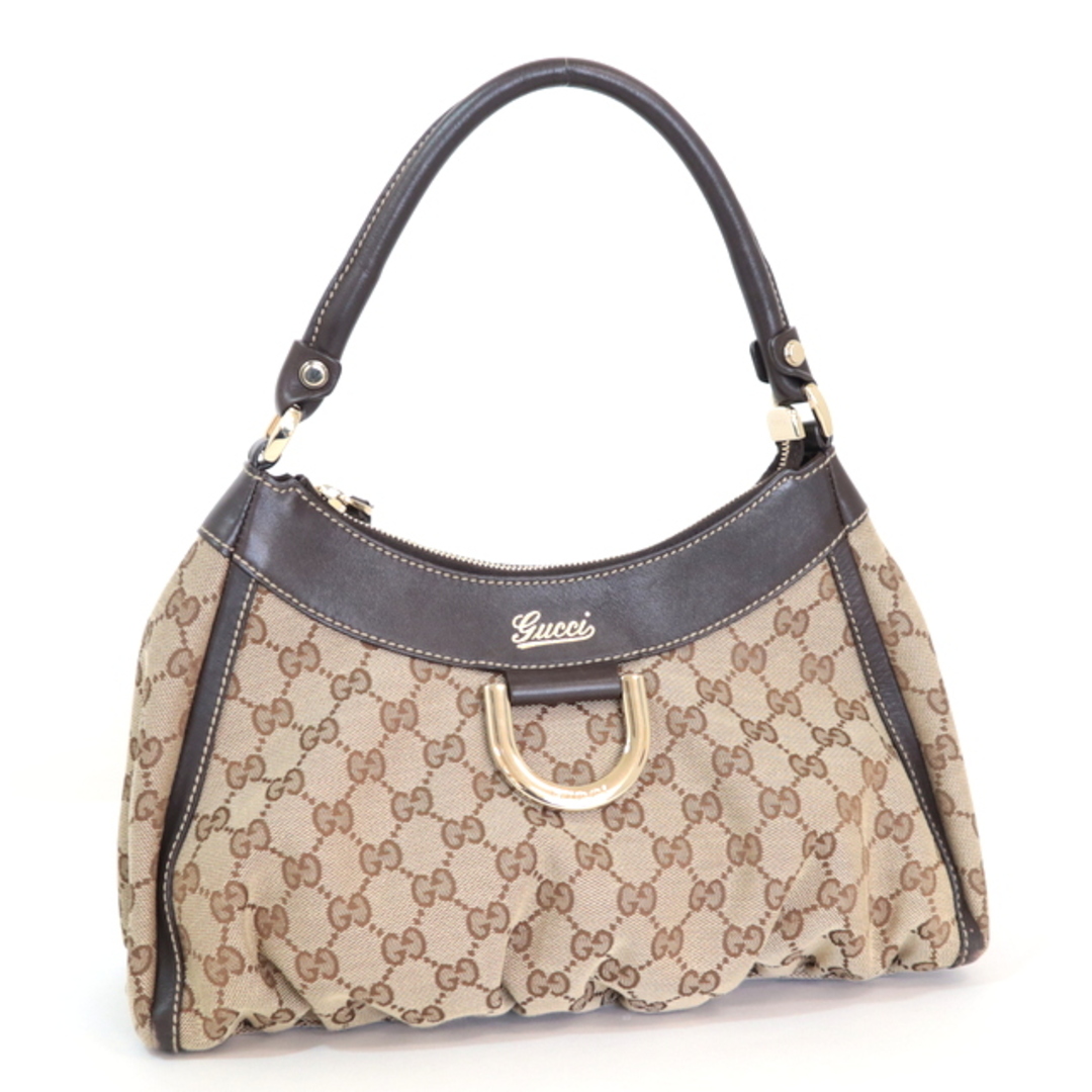 Gucci - 【GUCCI】グッチ ワンショルダーバッグ GGキャンバス レザー