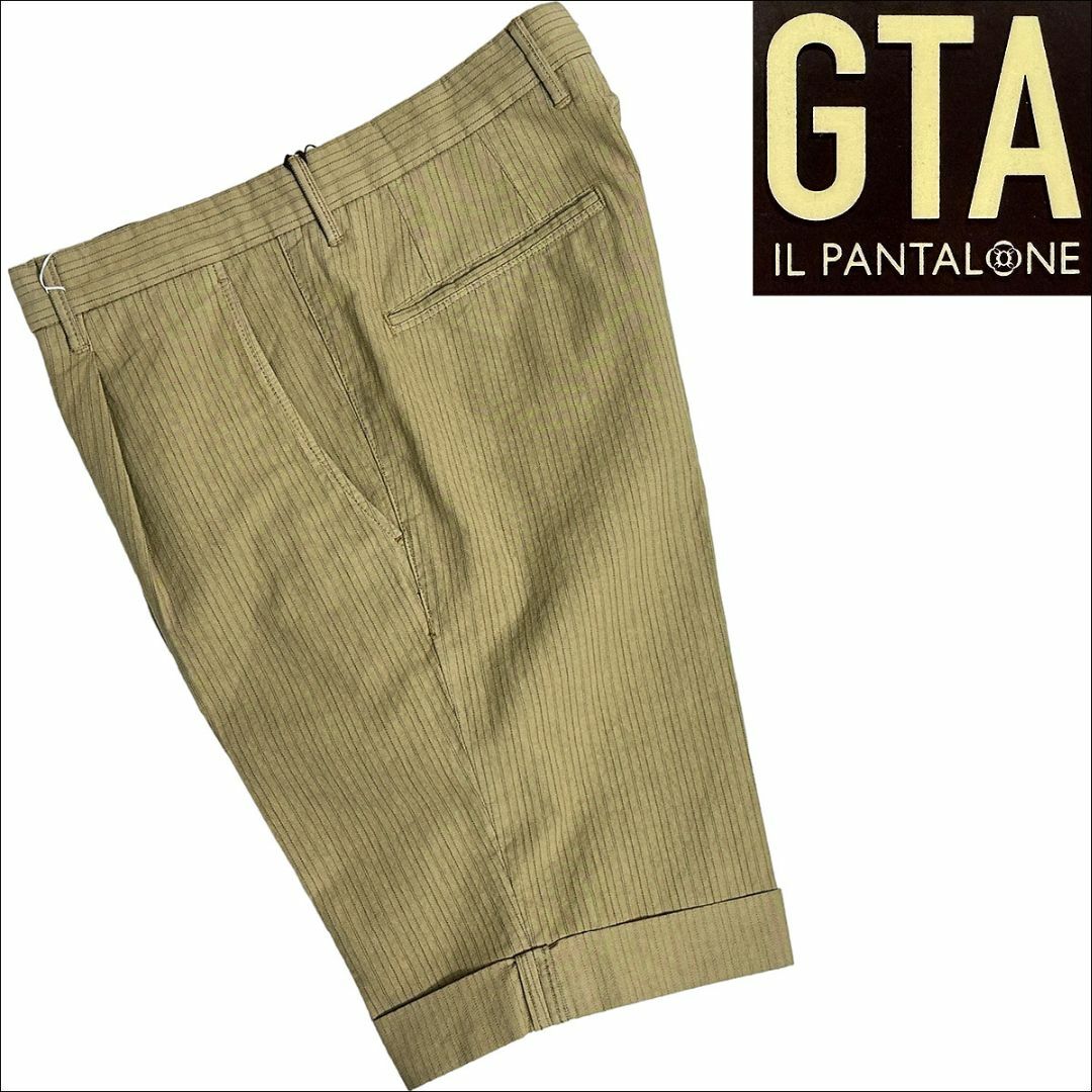 24200円アイテム名J7217新品 GTA バイロン B-SHORTストライプショーツ ベージュ46