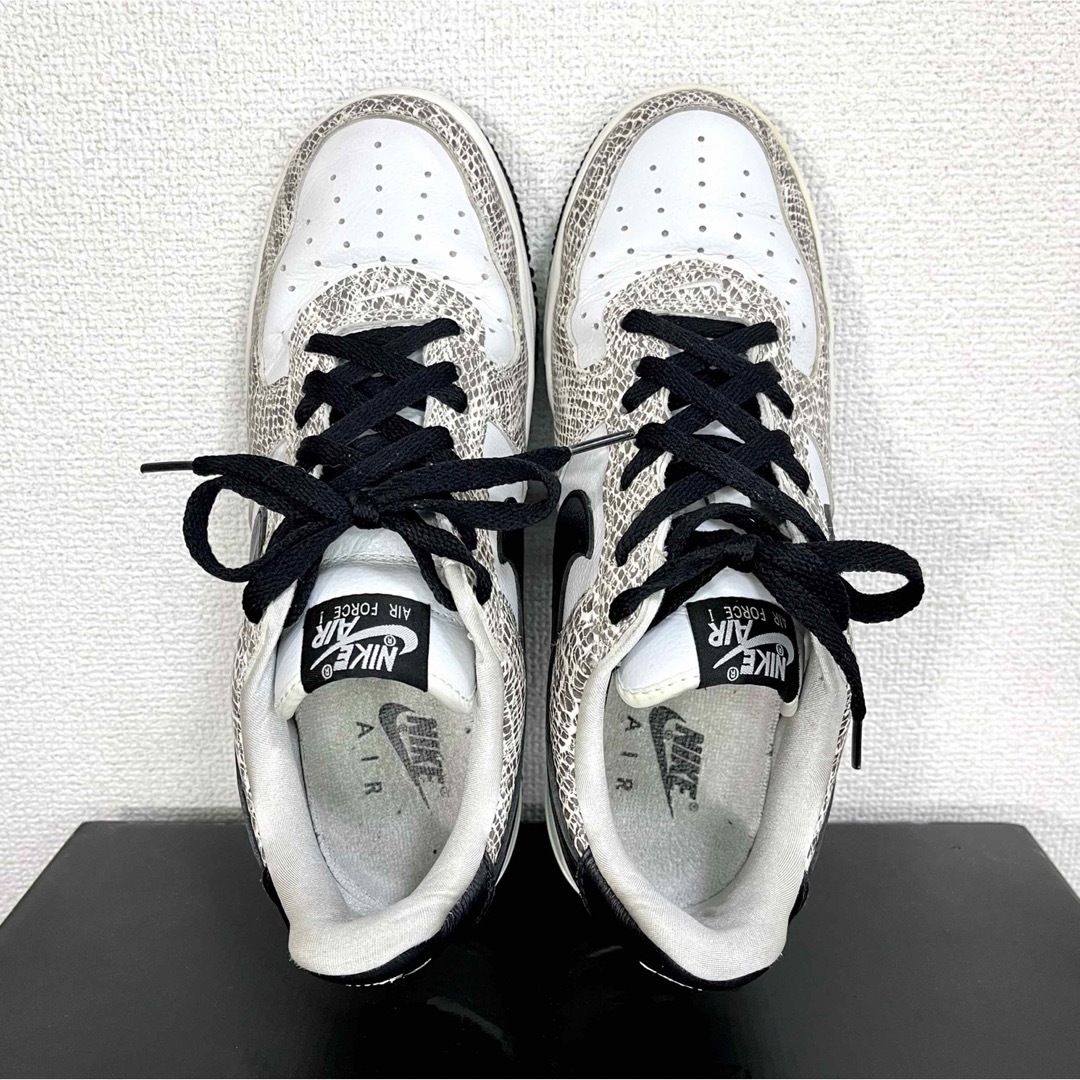 美品!希少NIKE エアフォース1 ロー レトロ 白蛇 ココアスネーク 29cm