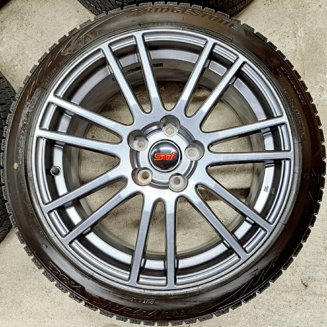 スバル WRX STI スペックC 純正18インチ ホイールタイヤ スタッドレス