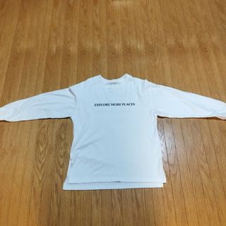 ジーユー(GU)のGU白ロンT　Sサイズ(Tシャツ/カットソー)