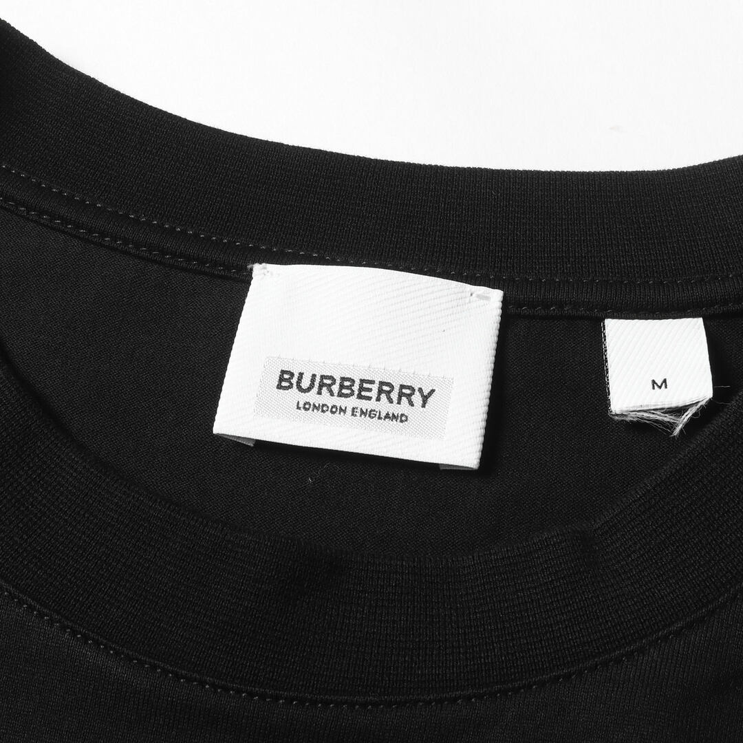 BURBERRY バーバリー Tシャツ サイズ:M LOVE フォトモンタージュ プリント クルーネック 半袖 Tシャツ 8030940 LONDON  ENGLAND 現行タグ ブラック 黒 トップス カットソー 【メンズ】【中古】【美品】