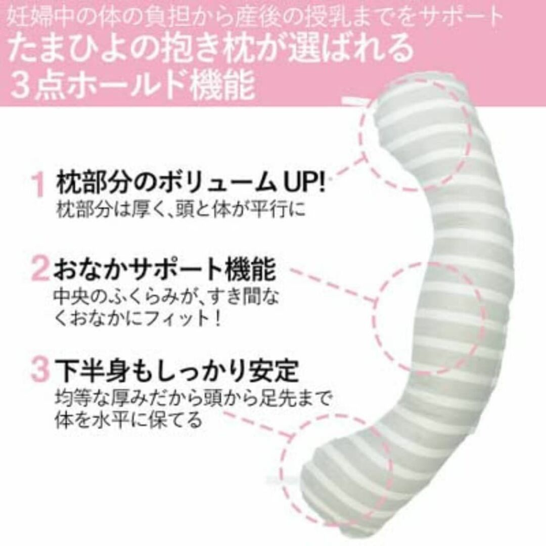 【色:ミント】たまひよSHOP 抱き枕 妊婦 丸洗いで清潔!妊娠~授乳用お助け抱 3