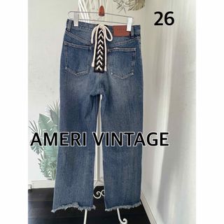 アメリヴィンテージ(Ameri VINTAGE)のAMERI VINTAGEアメリヴィンテージ　バックレースアップデニムパンツ26(デニム/ジーンズ)