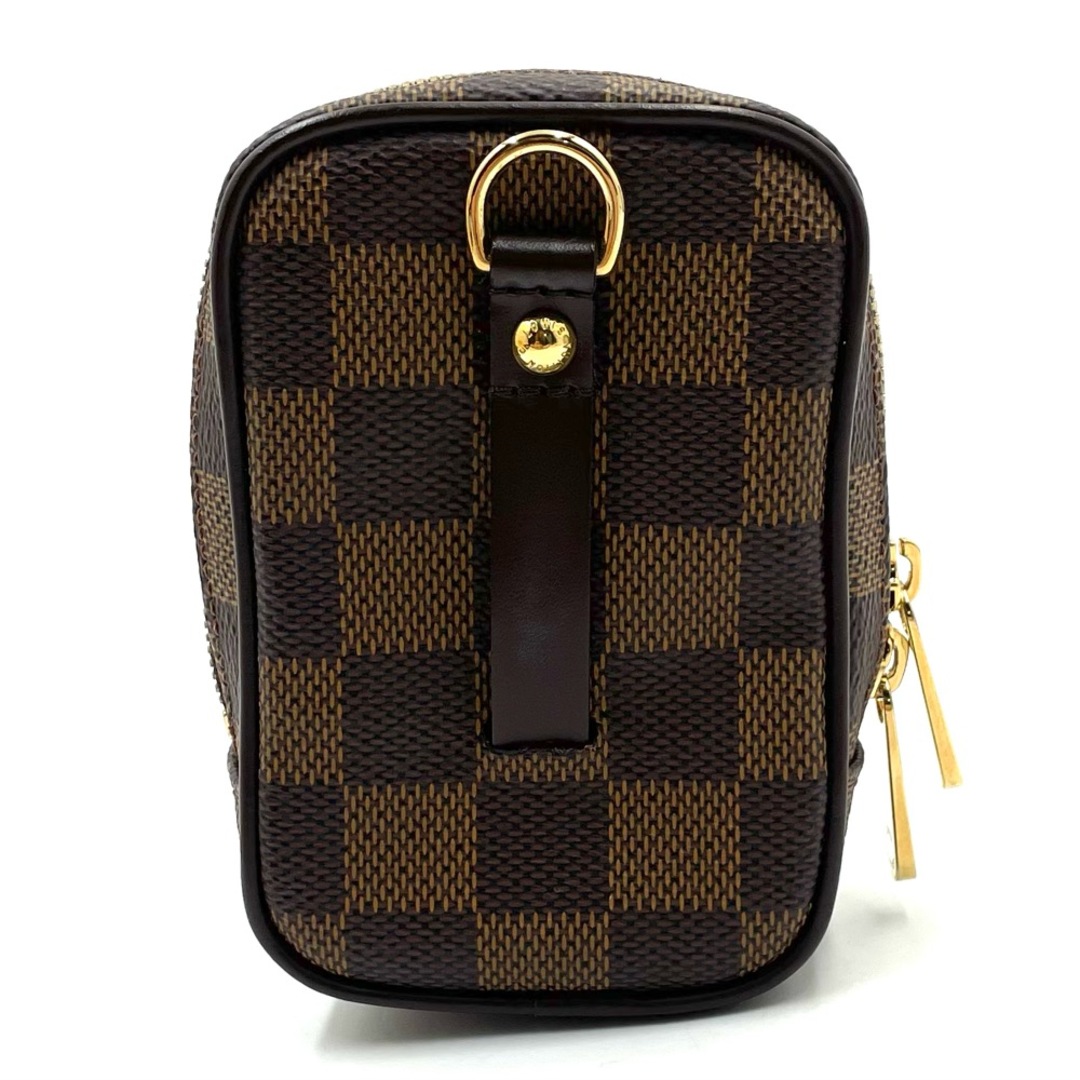 LOUIS VUITTON ルイヴィトン ポーチ ダミエ エテュイ オカピPM 小物入れ ネックストラップ付 ブラウン 茶 N61738 ゴールド金具  レディース 定番 美品【中古品】