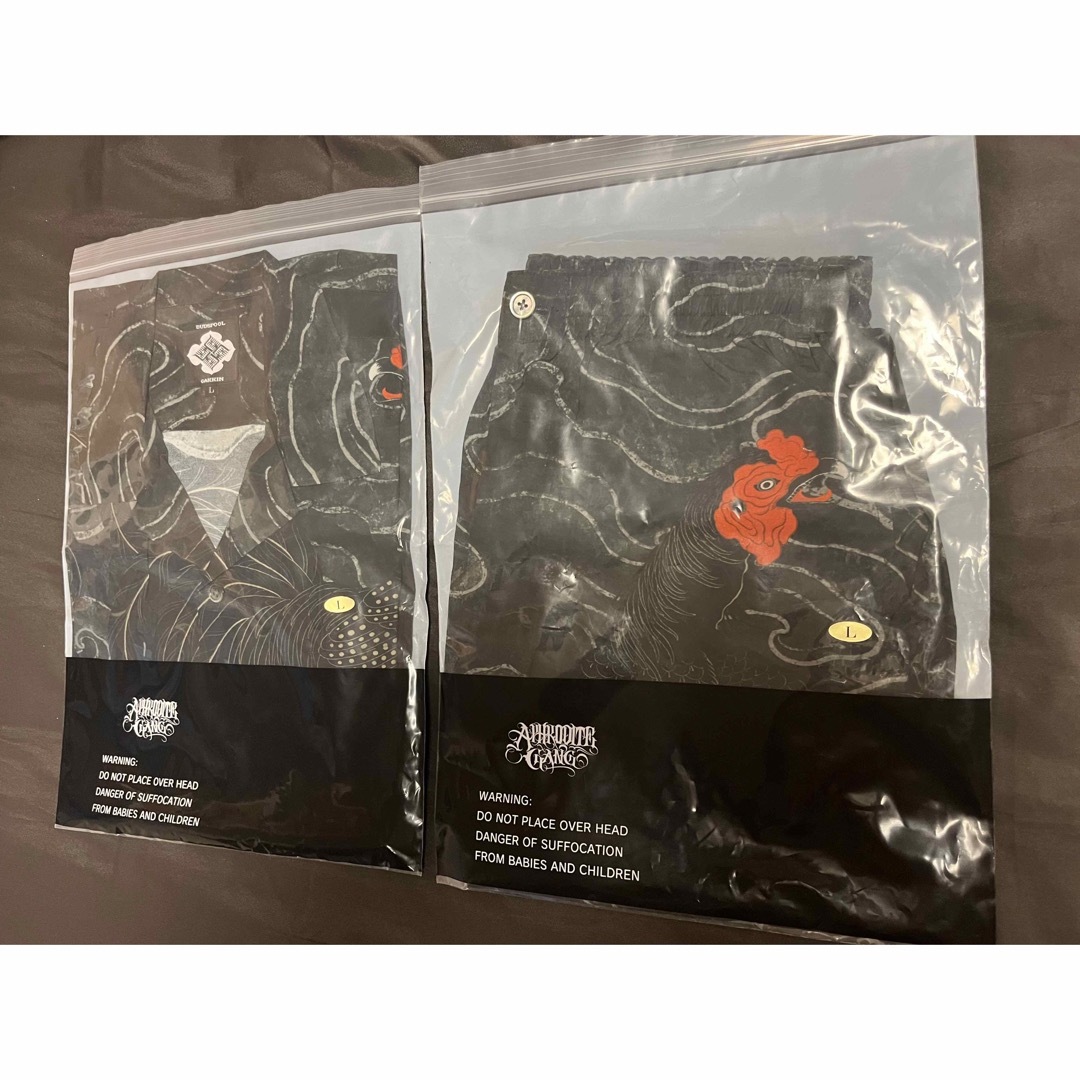 GAKKIN × BUDSPOOL 軍鶏 黒 セットアップ 舐達麻-