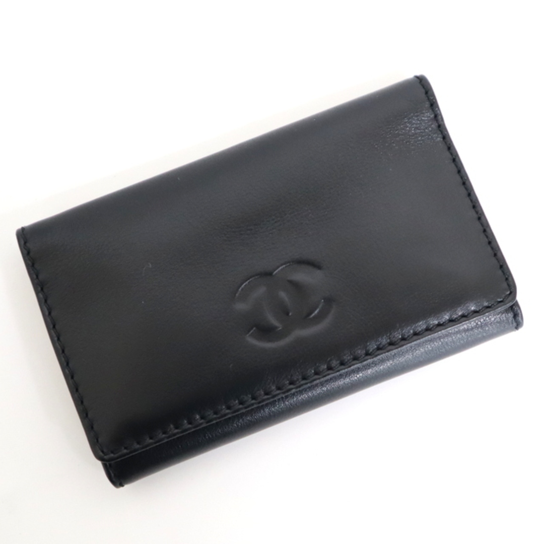 【CHANEL】シャネル 6連キーケース ココマーク ラムスキン ゴールド金具×ブラック A13246/md14260ar