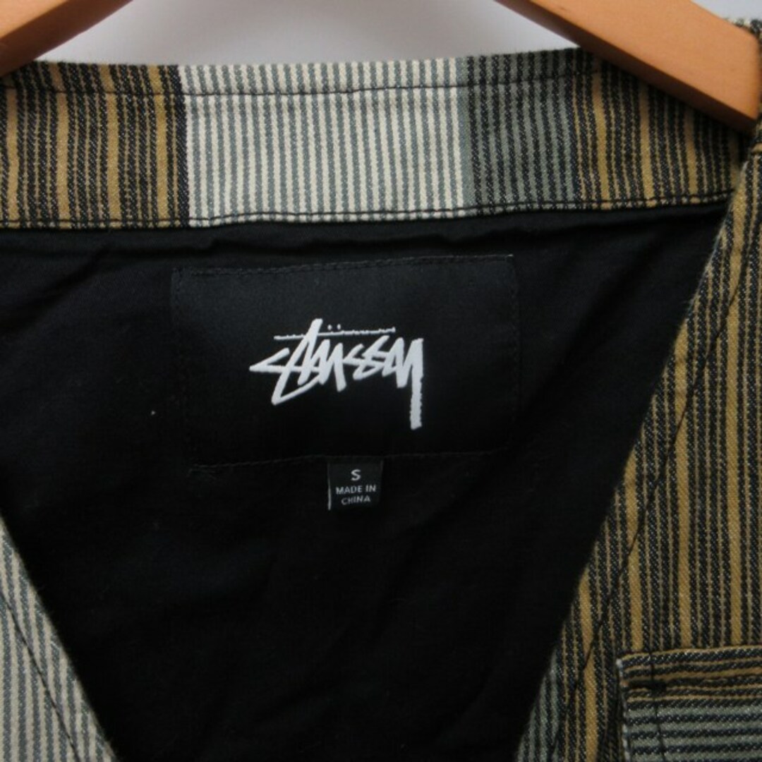 stussy ステューシー パーカー ボア 刺繍ロゴ ストライプ ワンポイント