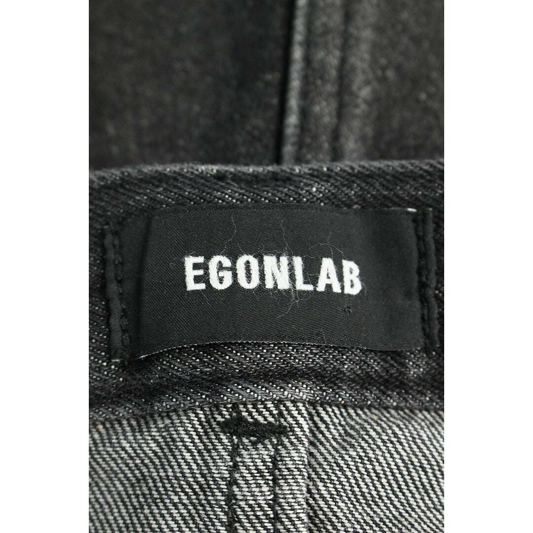 エゴンラボ EGONLAB 23SS Atomic クラッシュ加工フレアデニムパンツ