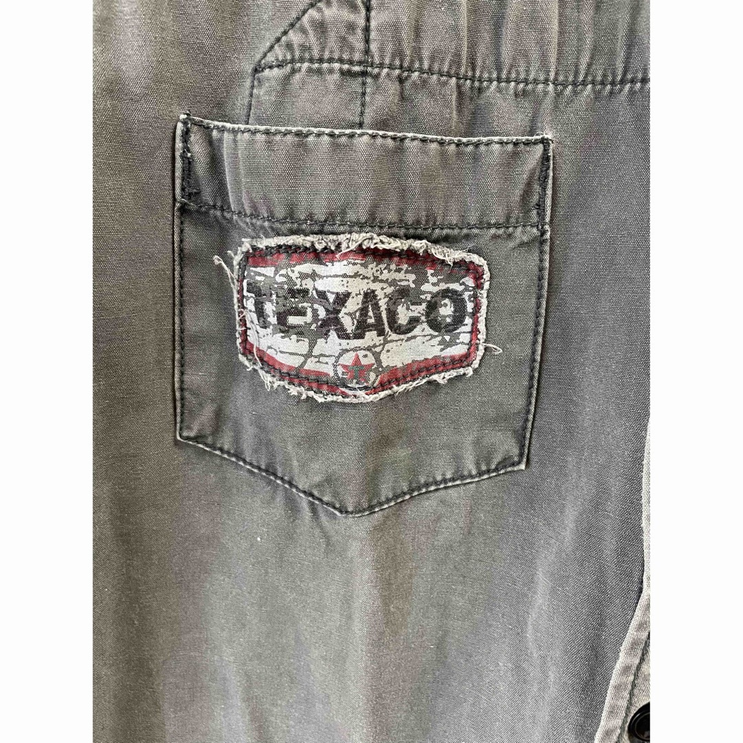 テキサコ(テキサコ)のテキサコ　ユーズド加工半袖シャツ　サイズ　M メンズのトップス(シャツ)の商品写真