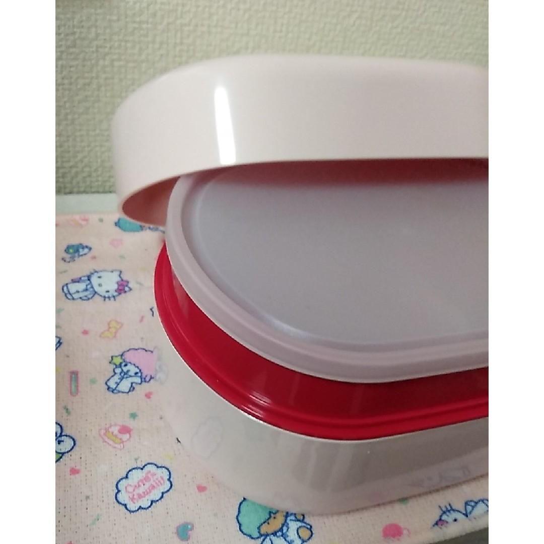 ハローキティ - サンリオ ハローキティ いちごキティ 塗弁当箱 2 ハローキティ - サンリオ ハローキティ いちごキティ 塗弁当箱 2