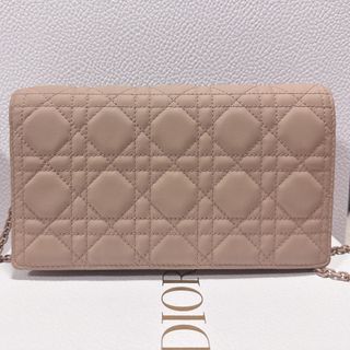 超美品 LADY DIOR ポーチ カナージュ ラムスキン レディディオール www ...