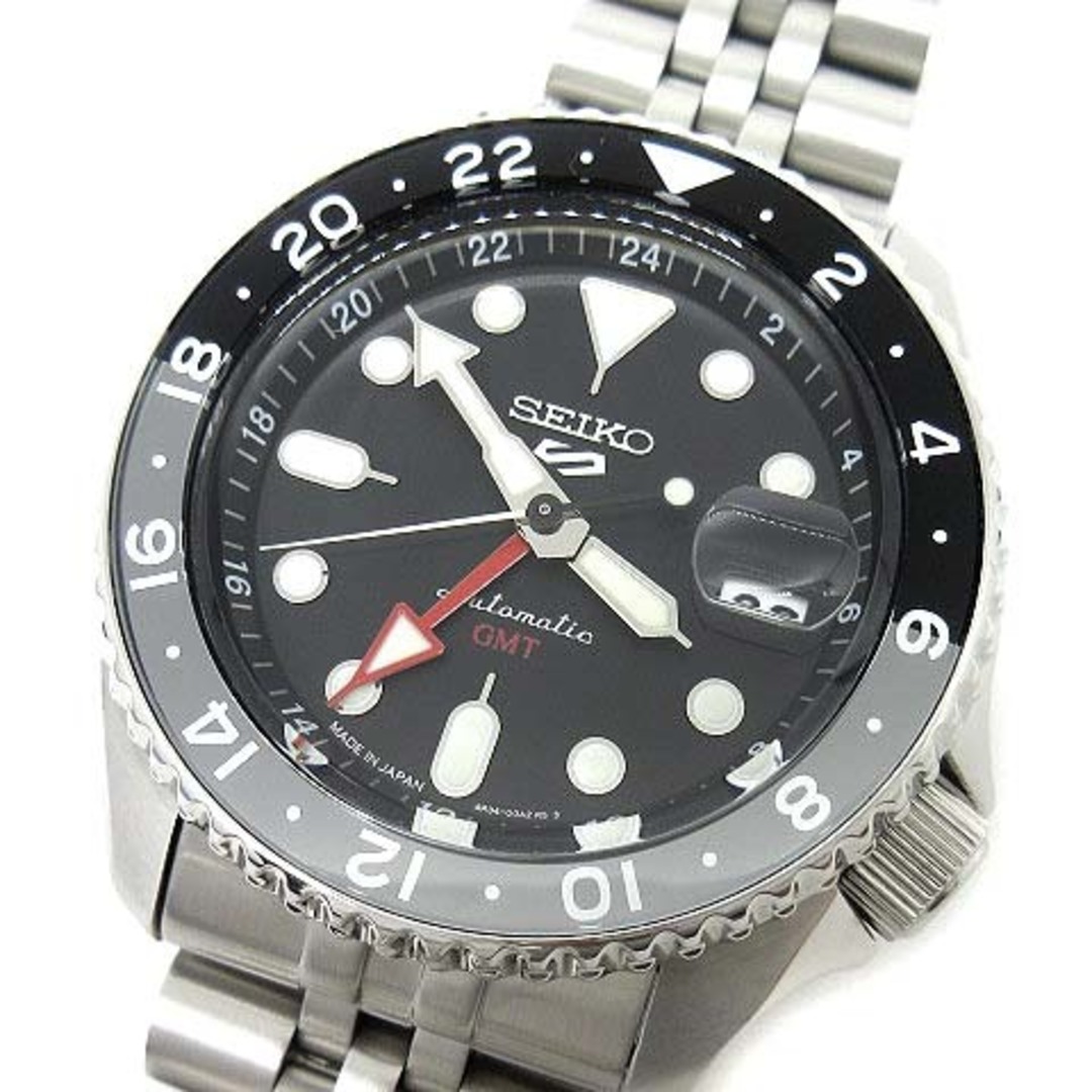 セイコー 5スポーツ SKX GMT 自動巻き メンズ 腕時計 SBSC001