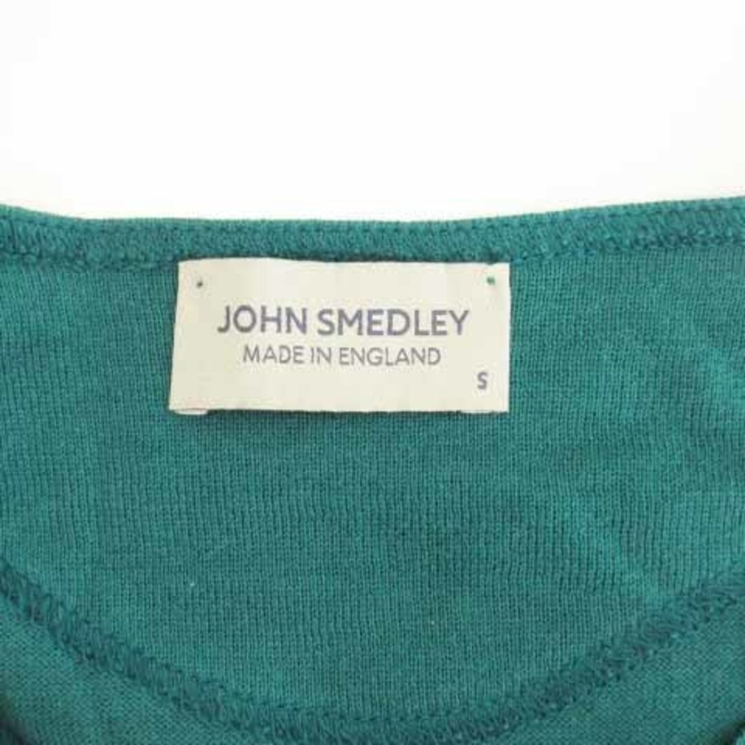 JOHN SMEDLEY(ジョンスメドレー)のジョンスメドレー ニット セーター 半袖 ヘンリーネック グリーン S メンズのトップス(ニット/セーター)の商品写真