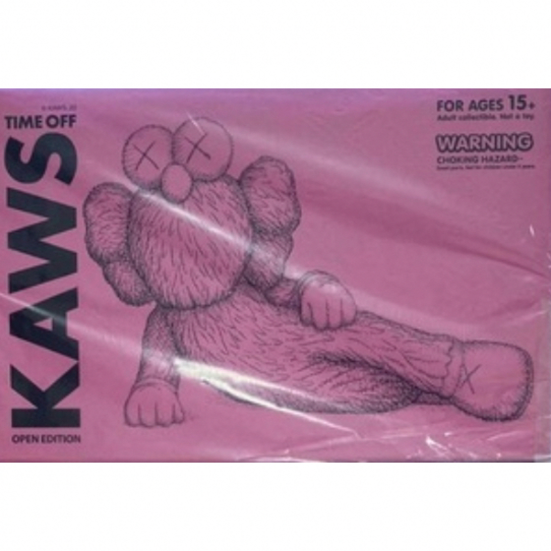Kaws Time Off Vinyl Figure Pink