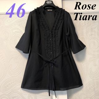 未使用♡Rose Tiara  ストライプフラワープルオーバー　1.8万円　晩夏