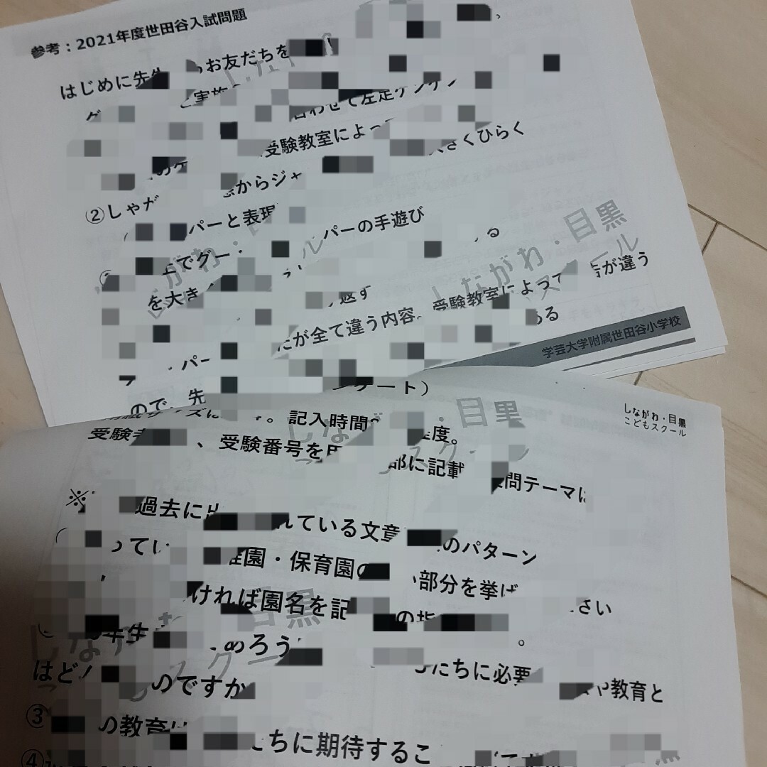 学芸大学附属世田谷小学校対策夏期講習資料