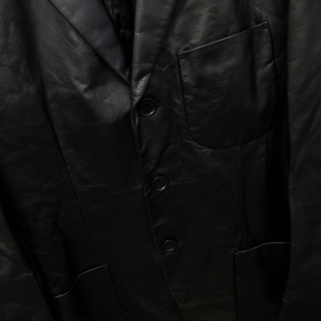 ポールスミス レザージャケット 革ジャン 3B  黒 ブラック L ■GY18 3