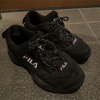 フィラ(FILA)のfila フィラ　スニーカー　ブラック　black(スニーカー)