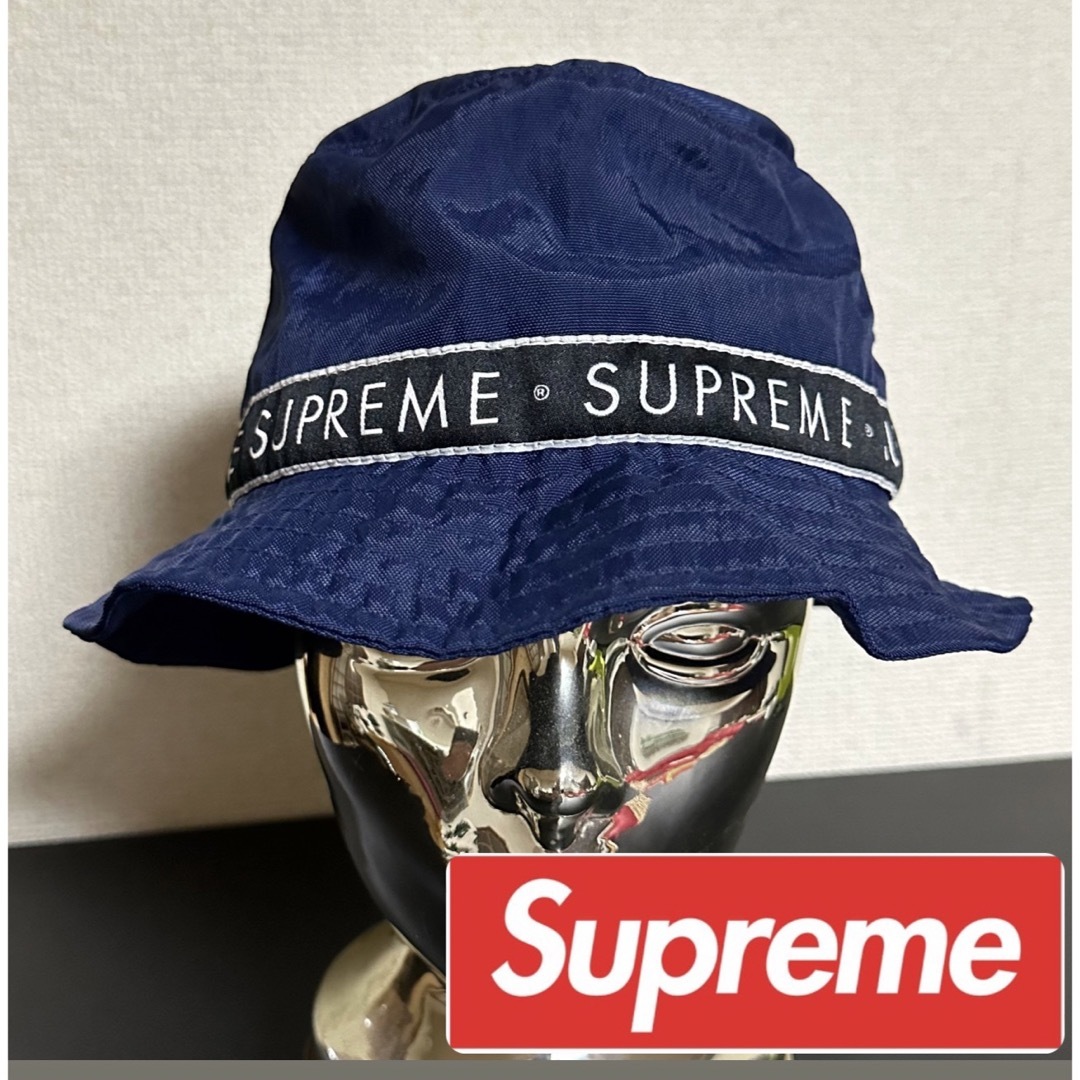 supreme バケットハット ネイビー | フリマアプリ ラクマ