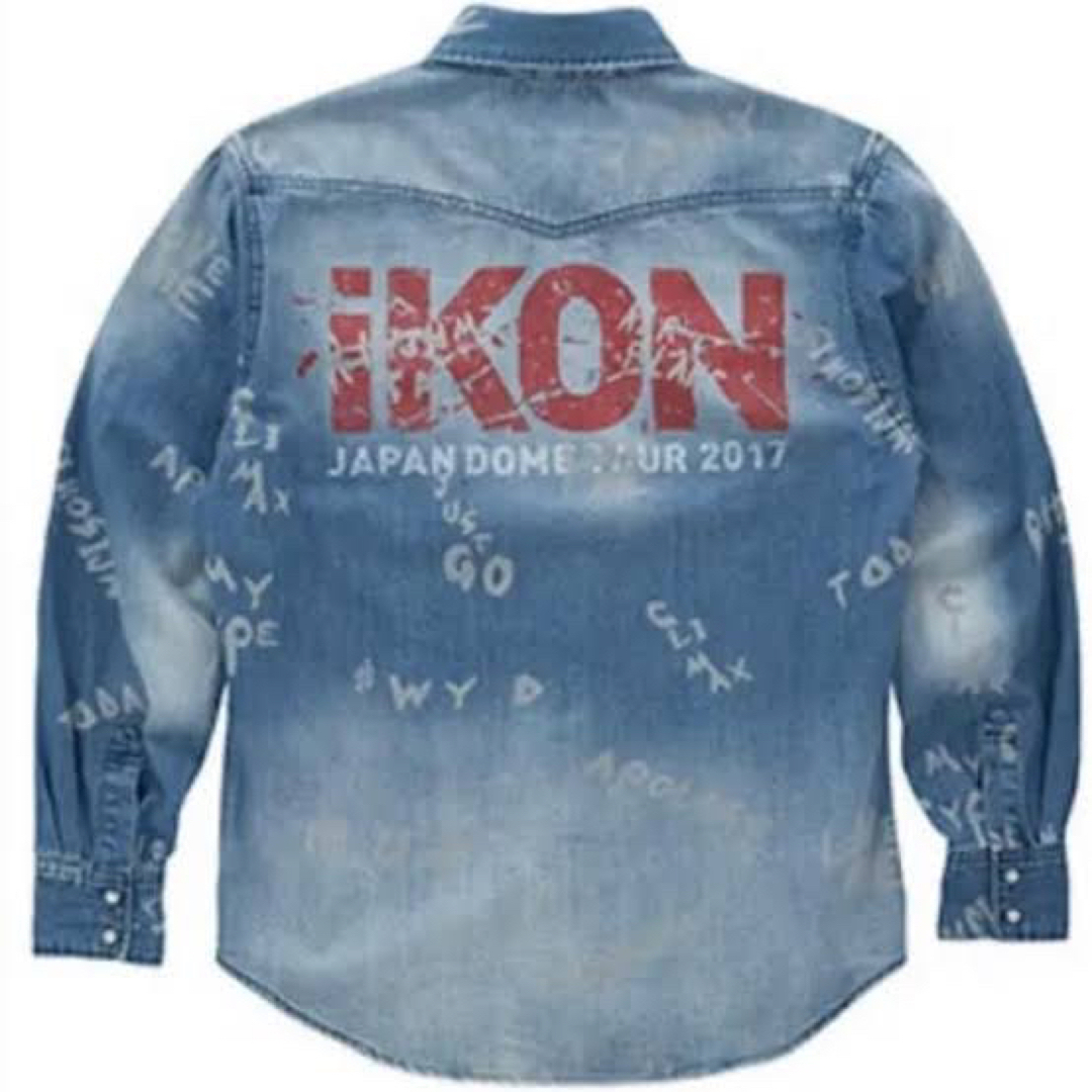 iKON(アイコン)のiKON グッズ デニムシャツ エンタメ/ホビーのタレントグッズ(アイドルグッズ)の商品写真