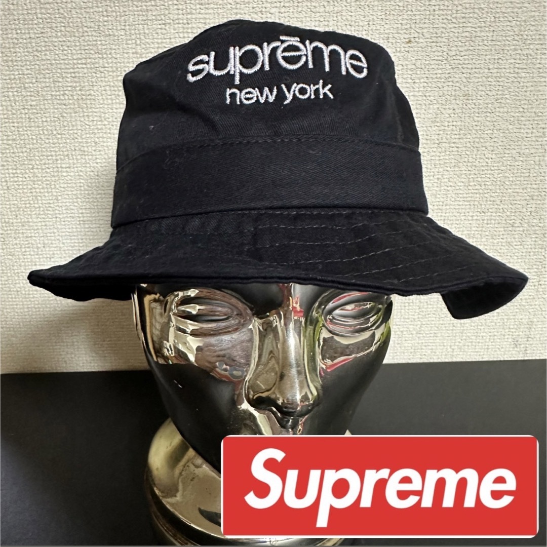 ※プロフ必読!!!※ ★美品★ supreme バケットハット ブラック