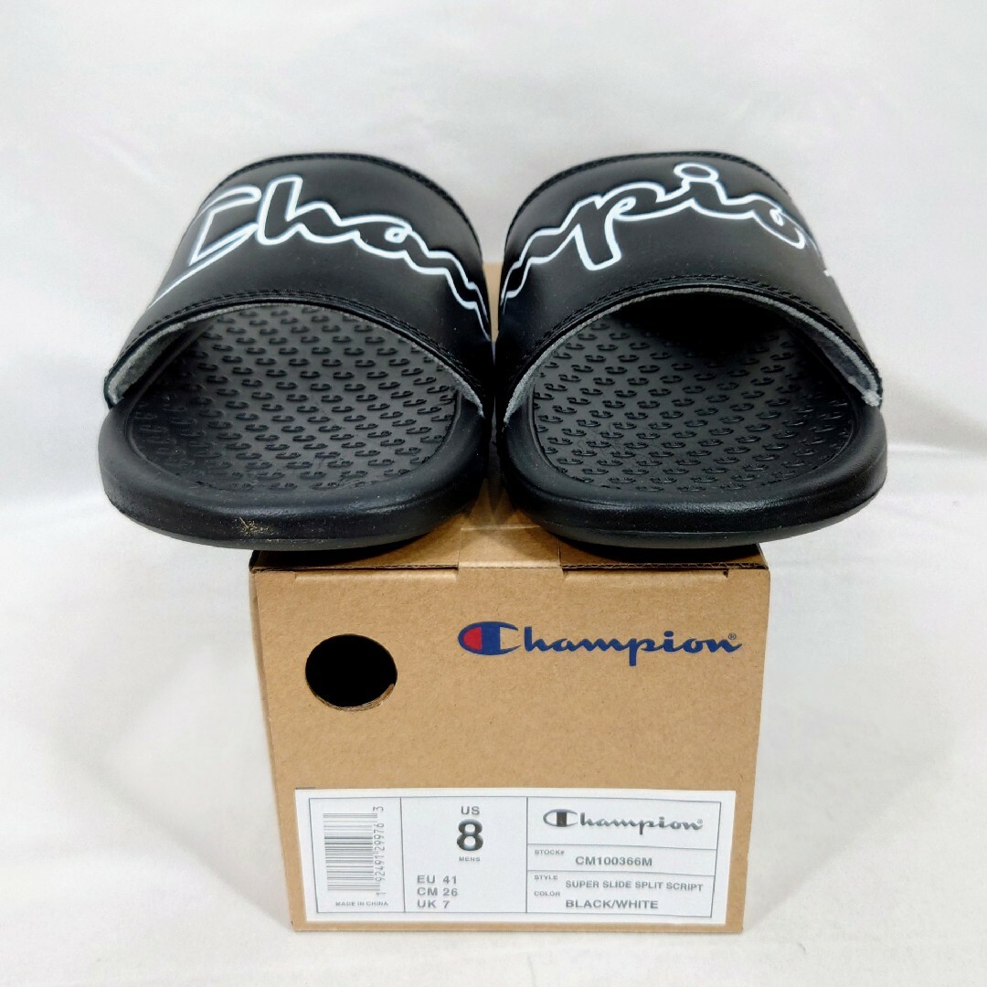 Champion(チャンピオン)の【26cm】Champion シャワーサンダル スクリプトロゴ ブラック メンズの靴/シューズ(サンダル)の商品写真